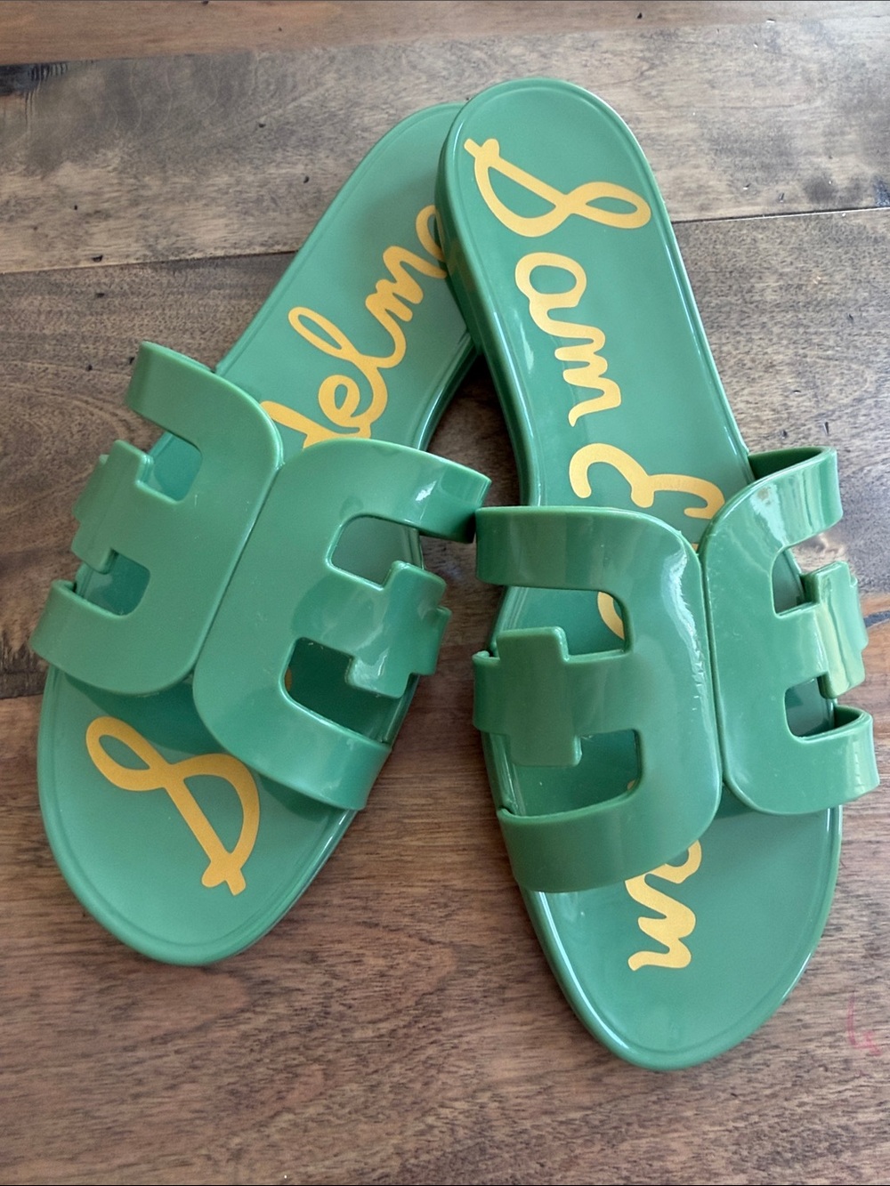 Sam Edelman Bay Jelly Slide Sandals - Green - Picture 4 of 4